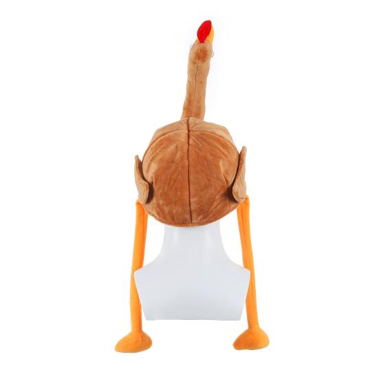 Thanksgiving Turkey Hat for Men Women Long Leg Plush Turkey Hat Funny Turkey Cosplay Costume Accessories for Thanksgiving Harvest Party Supplies