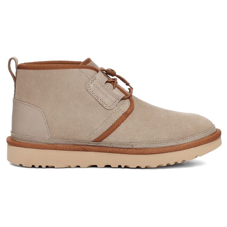 UGG Neumel Suede прочные амортизирующие нескользящие теплые круглые носки на шнуровке плюшевые ботинки для снега мужские ботинки серые 1120769-PUTT