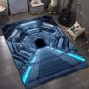 3D ковер с принтом люка космического корабля для спальни, гостиной, прикроватной тумбочки, дивана, напольный коврик, современный декор дома, ковер для зоны, большой размер