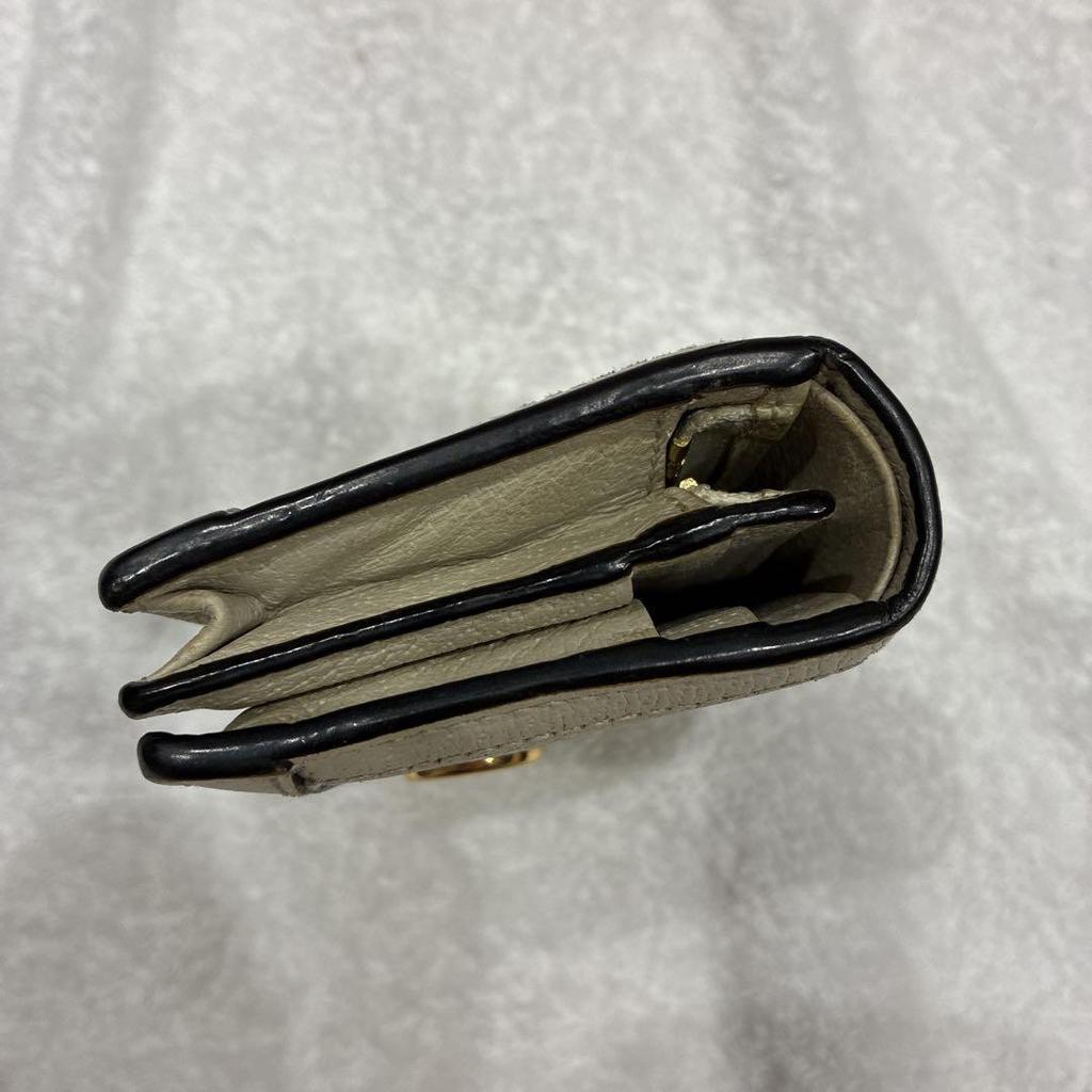 Used [Beautiful condition, GG Marmont] GUCCI Ophidia Bi-fold Wallet, Sherry Line
