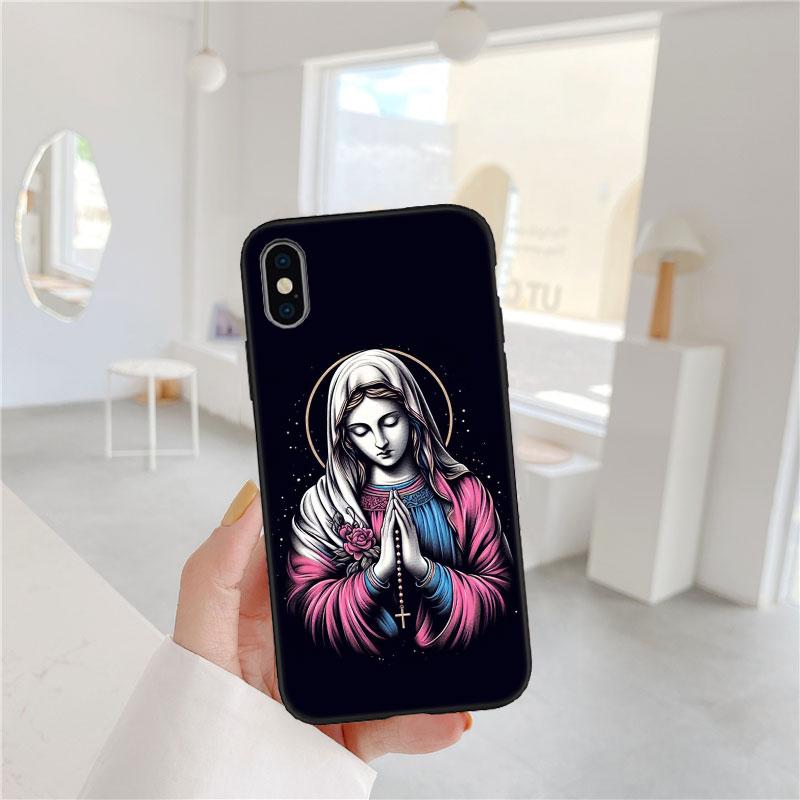 BF115 Virgen Maria Phone Case for Samsung Galaxy M06 M15 M16 M35 M55 M56 A36 A42 A50 A50S A51 A52 A32 A33 A05 A05S A06 A16 A20