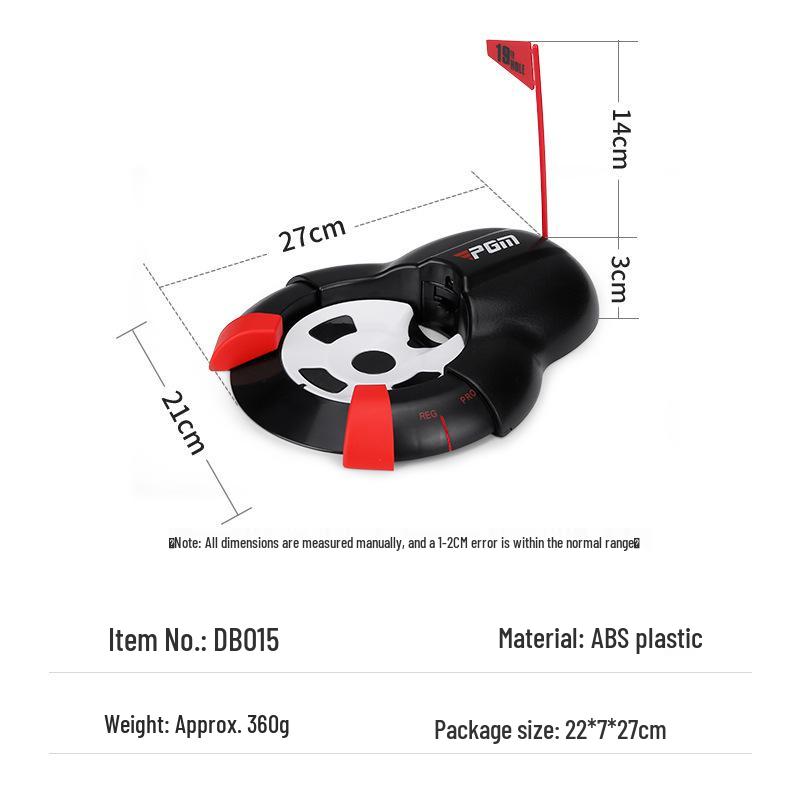 PGM Electric Golf Ball Retriever with Laser Hole Cup and 2 Batteries for Indoor/Outdoor Use