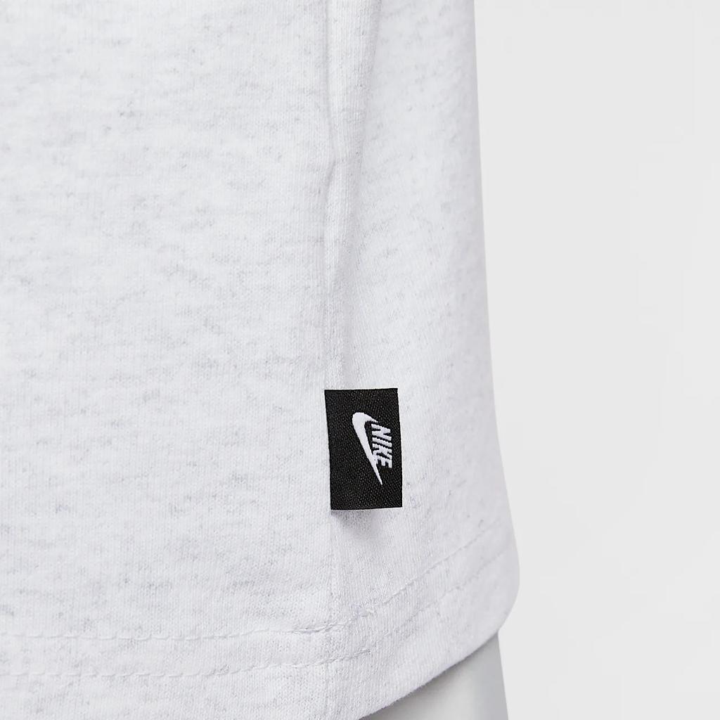 Nike Спортивная одежда Essentials Премиальная Удобная Универсальная Простая Модная Футболка с коротким рукавом Мужские Топы Белый DQ9296-051