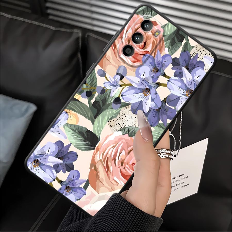 Чехол для Motorola Moto Edge 20 Pro 30 Lite G52 G51 G73 G22 Edge40 G32 G60s G50 G53 G30 G71 Чехол для телефона Красивые Цветы