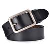 Unisex Leather Belt Leather Pin Buckle Belt Pure Cowhide Wide Belt