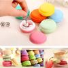 18 Pieces Compact Macaron Jewelry Holder Storage Box Macaron Jewelry Box Plastic Material Great for Travel and Home Use