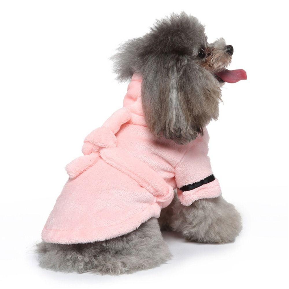 Quick-drying Pet Bath Towels Absorbent Puppy Robe Cute Pet Pajamas  Cat