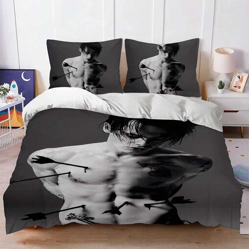 Singer Y-Yungblud Idols Bedding Set Twin Queen Size Duvet Cover Pillowcase Kids Adult Fashion Textileextile Luxury Birthday Gift