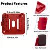 5pcs Battery Holder Battery Rack for Milwaukee M18 18V Battery Storage Battery Dock Mount for Work Vans Shelves And Toolboxes