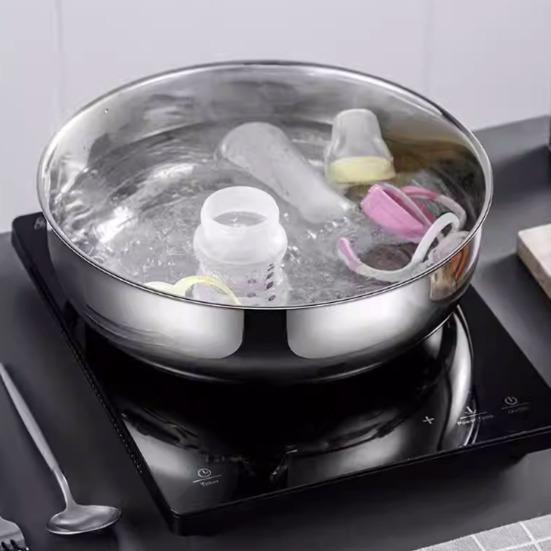 Смесительная миска из нержавеющей стали, многофункциональная миска для замешивания теста, салатник, нескользящее дно, глубокая миска для смешивания без разбрызгивания, для взбивания, для индукционной плиты