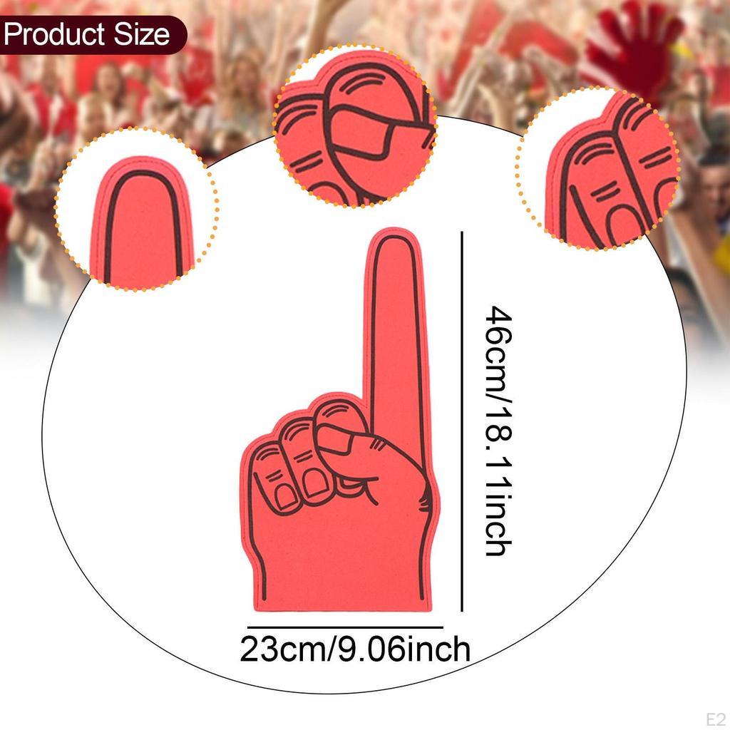 Гигантский поролоновый палец реквизит чирлидинг смешной аксессуар спортивного болельщика перчатка-рука для