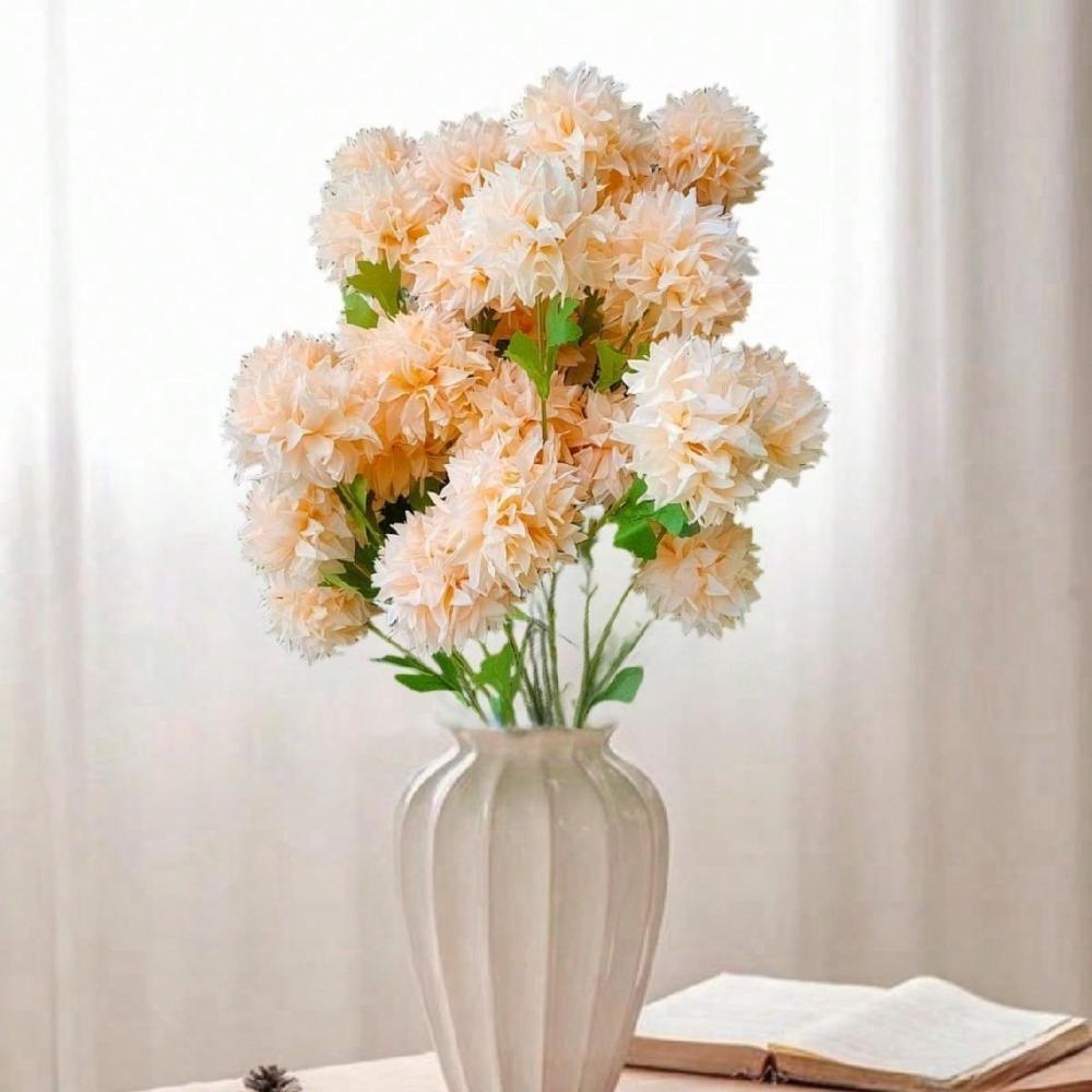 10 шт. 66 см искусственные хризантемы шарообразные цветы большие стебли хризантем искусственные цветы гортензии свадебный дом сад вечеринка свадебное украшение наружный декор