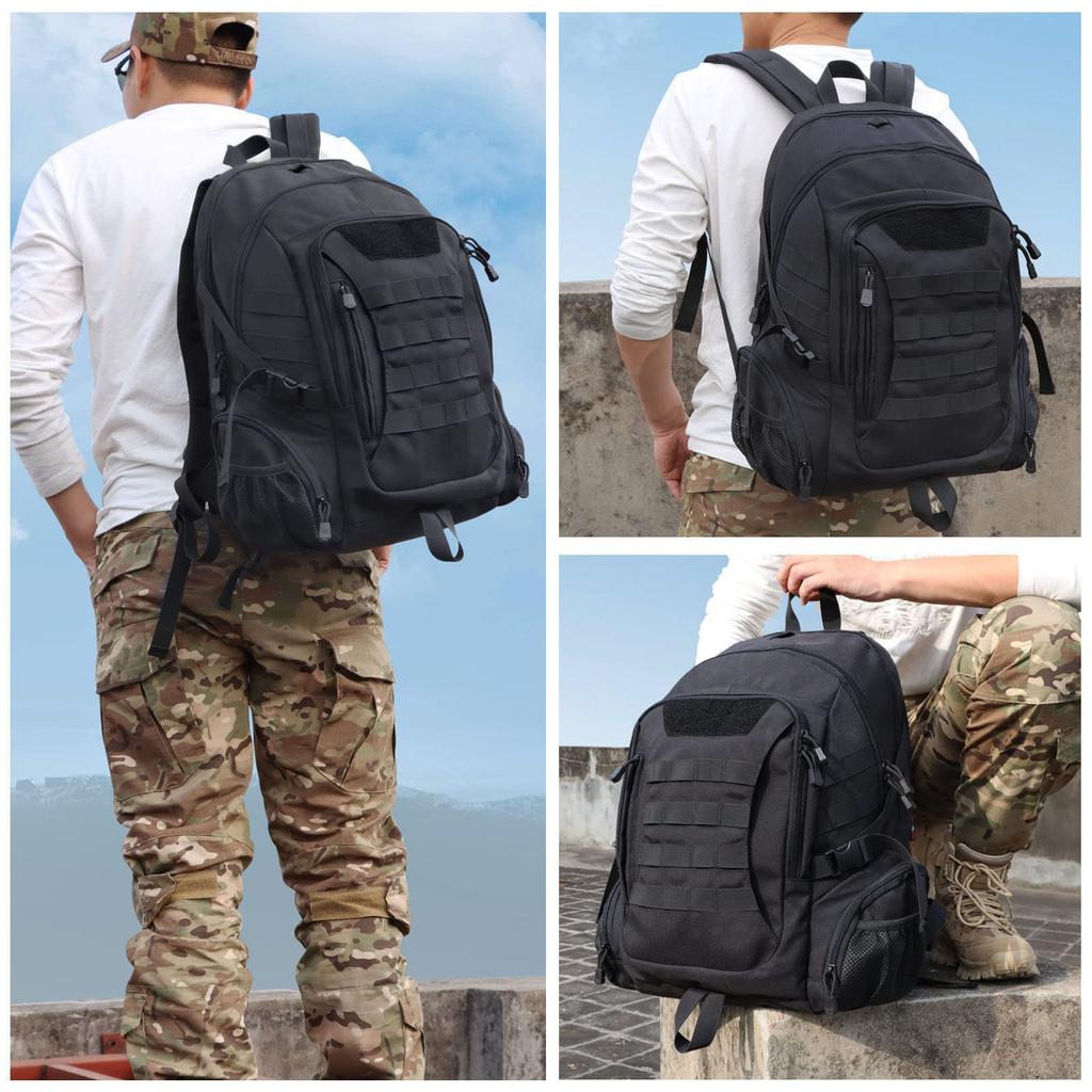 45L Тактический MOLLE рюкзак для скалолазания и выживания на открытом воздухе [FOCUHUNTER] Рюкзак, Рюкзак, Водонепроницаемый, Сейсмостойкий, Совместимый, Рюкзак, Рюкзак,