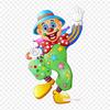 Funny Clown Circus Clown Iron On Heat Transfer Printing Vinyl Patches Sticker for Clothes DIY Appliques Washable Patches