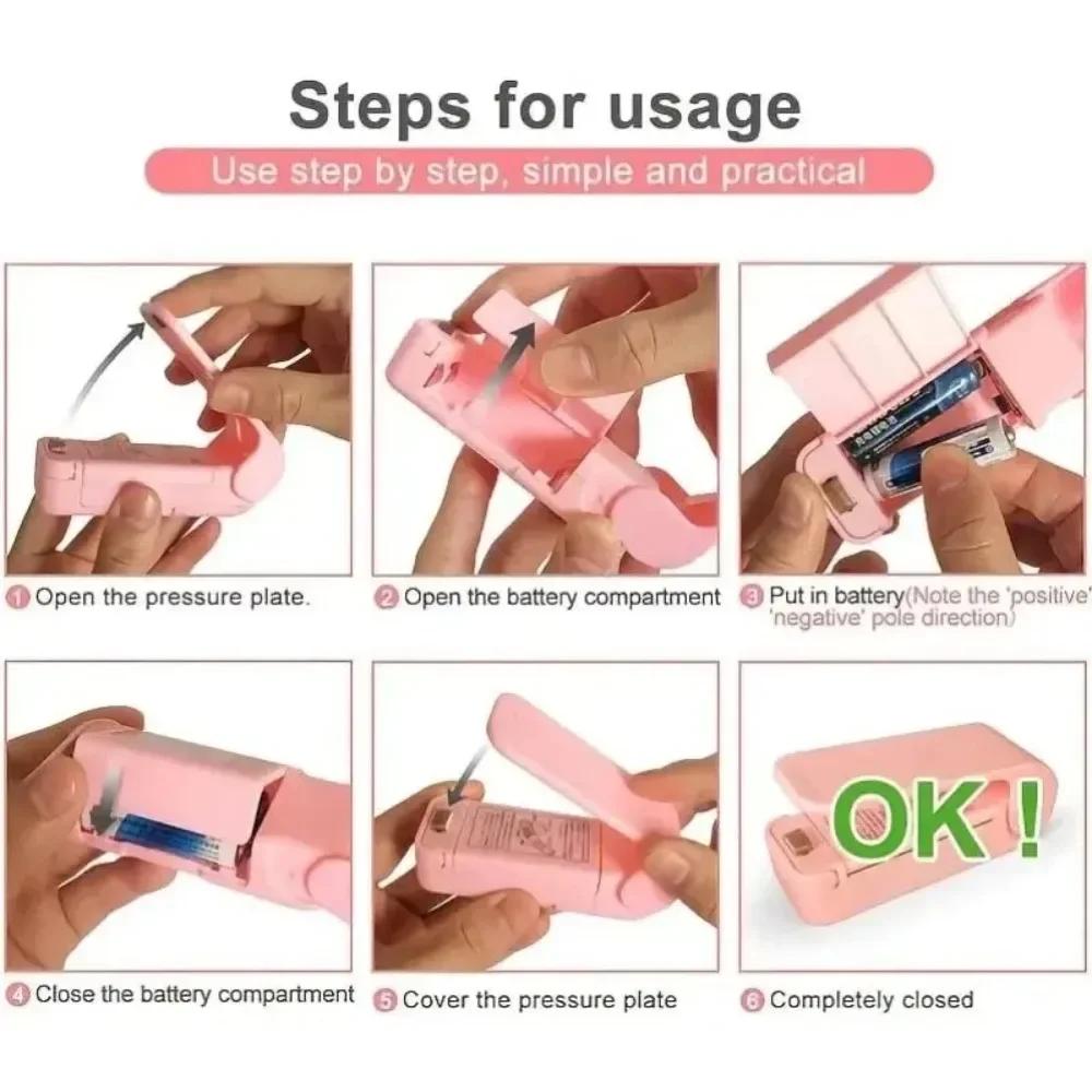 Мини-многофункциональный запайщик, машина для запечатывания пластиковых пакетов для хранения, закрывающая свежесть, запечатывание еды, кухонный инструмент для закусок