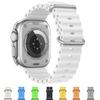 Ocean Strap For Apple Watch Band 49mm 45mm 44mm 40mm 41mm 42mm 38mm Silicone Correa Bracelet iWatch Ultra Series 8 7 6 5 4 3 SE