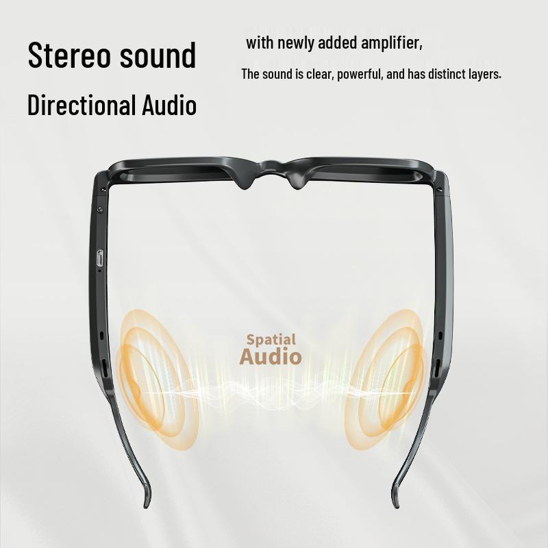 Умные Bluetooth-очки с ИИ: Беспроводные наушники с переводом в реальном времени на 100+ языков, воспроизведением музыки и функцией звонков.