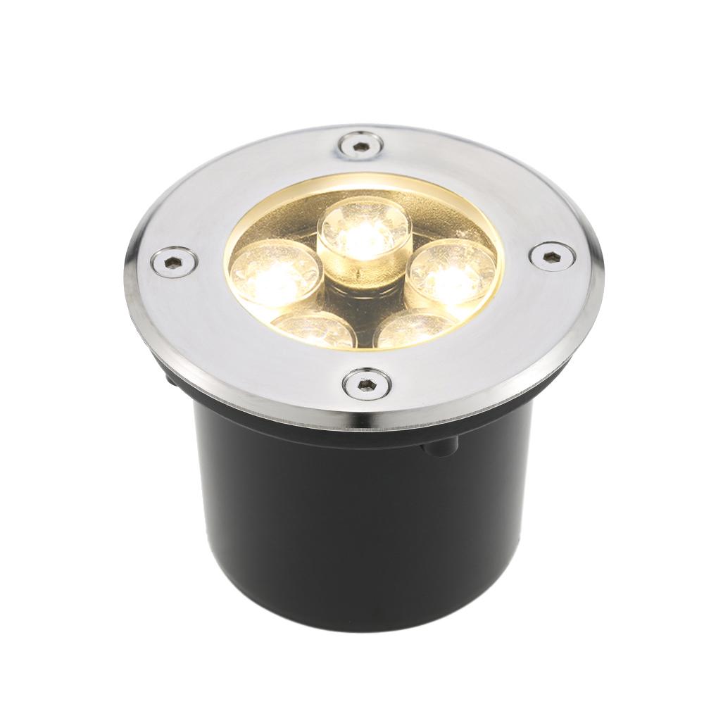 5W AC/DC 12V LED Underground Light Lamp 550LM High power Tempered Glass Outdoor Ground Garden Path Floor Stair Yard Spot Landscape Lamp IP67
