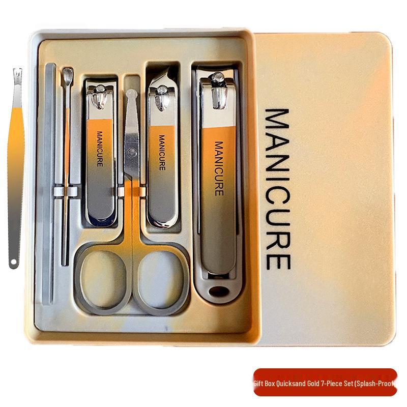 Премиальный набор кусачек для ногтей, устойчивый к смазыванию и брызгам, для мужчин и женщин