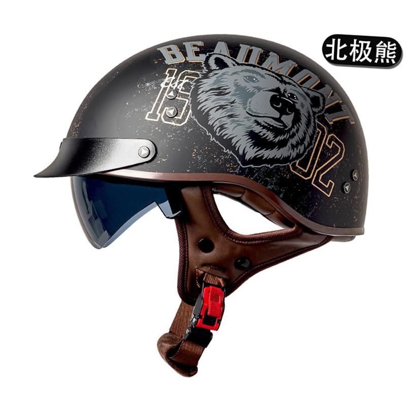 Classic Half Helmet Scooter Motorcycle Riders Adult Unisex ABS Safety