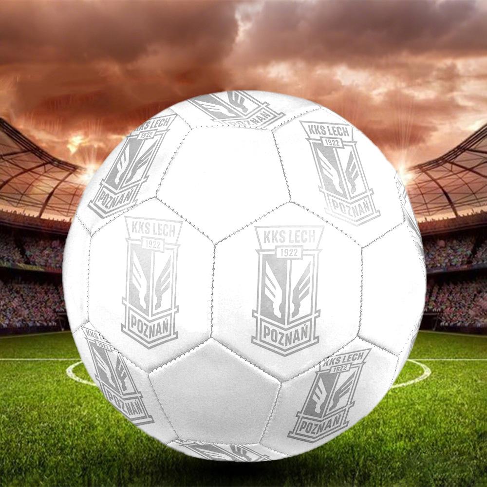 1PC Lech Poznań logo size 5 soccer ball PrahaIndoor Soccer Ball Colorful All Ages Machine Stitched PVC Competition Ready Durable High-Bounce