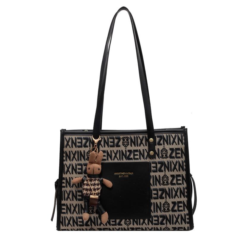 Популярные сумки большой вместимости, женские высококачественные холщовые сумки для поездок на работу, подмышечные сумки, модные сумки-тоут