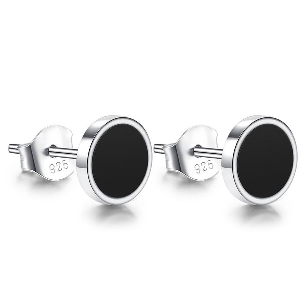 Metal 925 Silver Needle Black Onyx New Claw Fashion Jewelry MeStud Earrings Punk Earrings Ear Studs