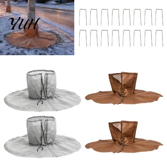 Winter Sapling Protection Palm Tree Protector, Frost Cover with Drawstring And Ground Stakes, Freeze for Trees Insulation Wrap Outdoor Saplings