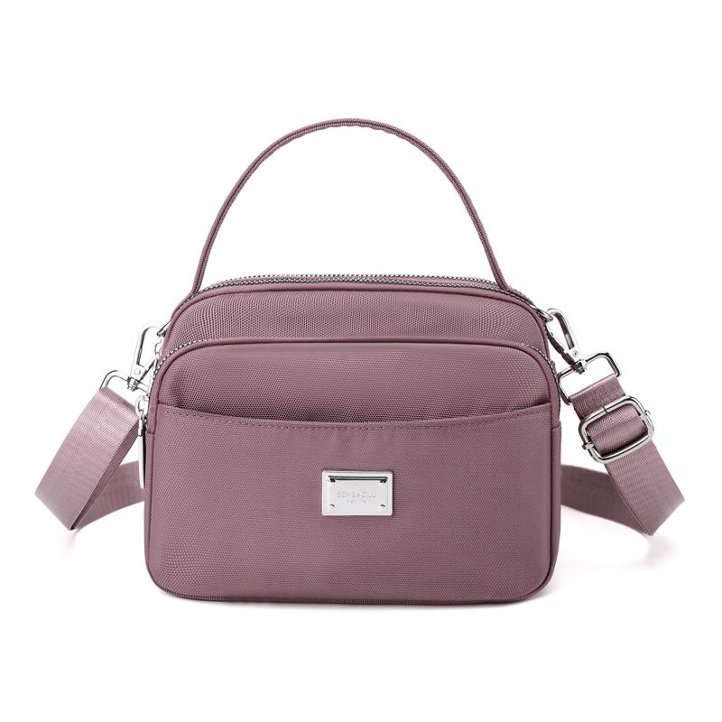 Маленькая сумка через плечо для женщин, симпатичная, стильная, для девочек, с несколькими карманами, высококачественная сумка, нейлоновая женская сумка-мессенджер, модная