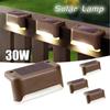 30 Вт Солнечный светильник для лестницы, уличный водонепроницаемый светильник на солнечной батарее для сада, перил, ступенек, двора, патио, дорожек, ограждений