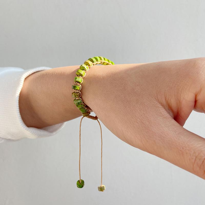 Винтажный браслет из натурального камня Boho 3x6 мм, агаты, тигровый глаз, бисер, браслеты-чакры, регулируемые украшения для женщин и мужчин, подарок