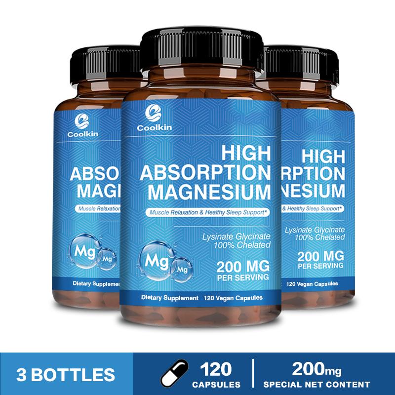 Coolkin - Highly Absorbable Glycine Lysine Magnesium Capsules - Sleep Health