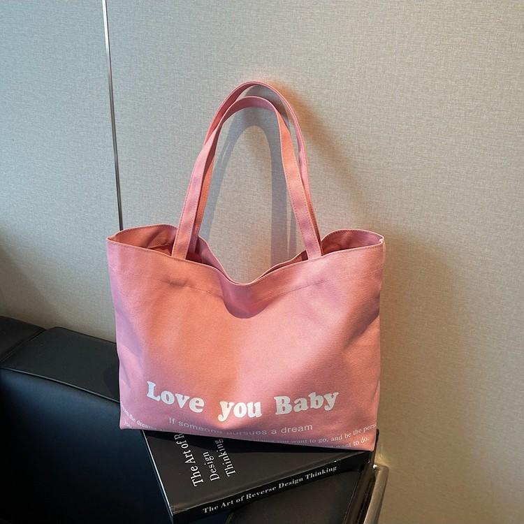 Летняя новая холщовая сумка на плечо с принтом и однотонная женская литературная портативная повседневная сумка для покупок большой вместимости