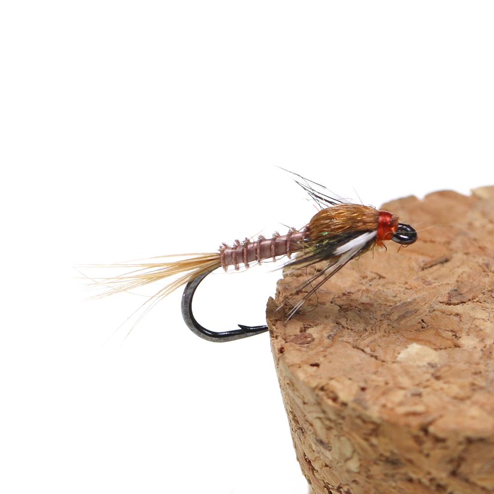 6 шт. мушки для ловли рыбы нахлыстом из индейки-биота или нимфы с заячьим ушком, высококачественные материалы, связанные вручную, лучше всего подходят для ловли форели, окуня и мелкой рыбы