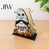 Unique Home Gifts Halloween Wooden Napkin Holder, Ghost Pumpkin Decorative Tabletop Tissue Dispenser, Square Organizer Paper Storage for Holiday
