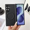 Magnetic Snap-on Case Galaxy Z Fold 8 7 6 5 With Leather Texture TPU PC Hybrid Shell Shockproof