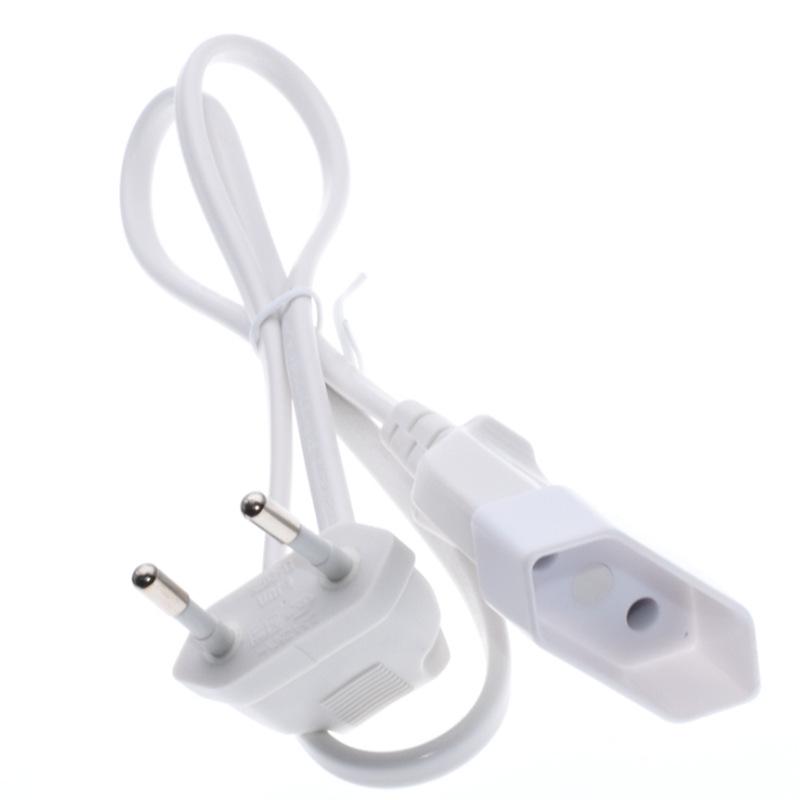 CE VDE Certified European L-Shaped 2-Pin Elbow Power Cord with 8-Character Tail