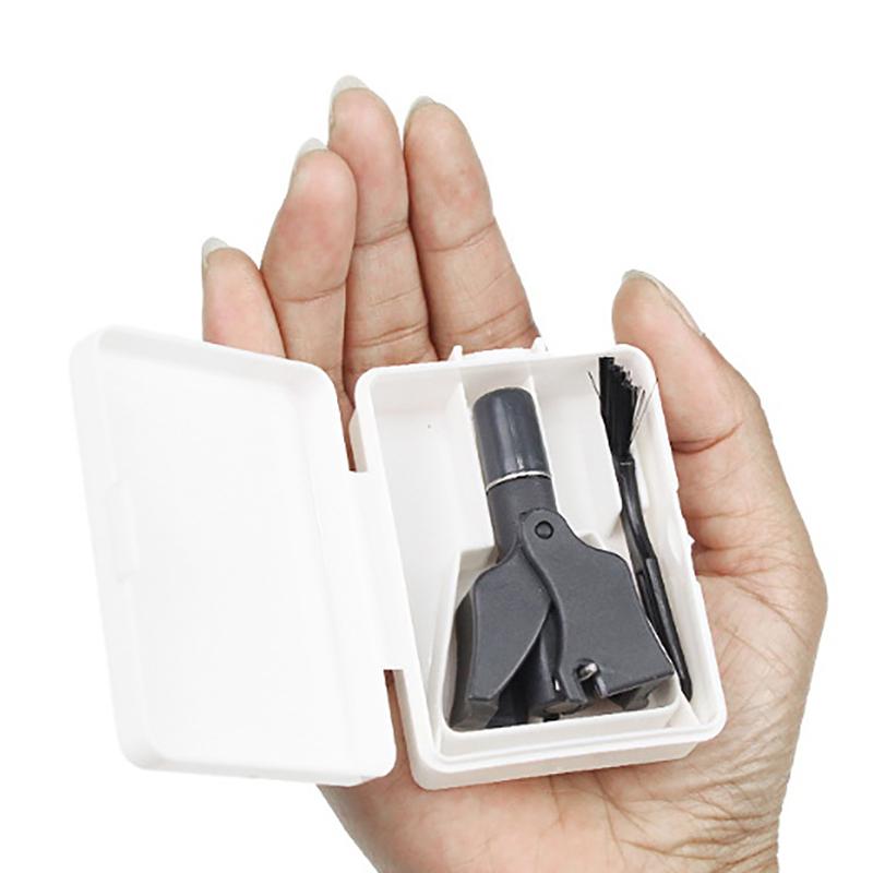 Nose Hair Ear Trimmer For Men Stainless Steel Manual Washable Portable Hair Remover Nose Vibrissa Razor Shaver