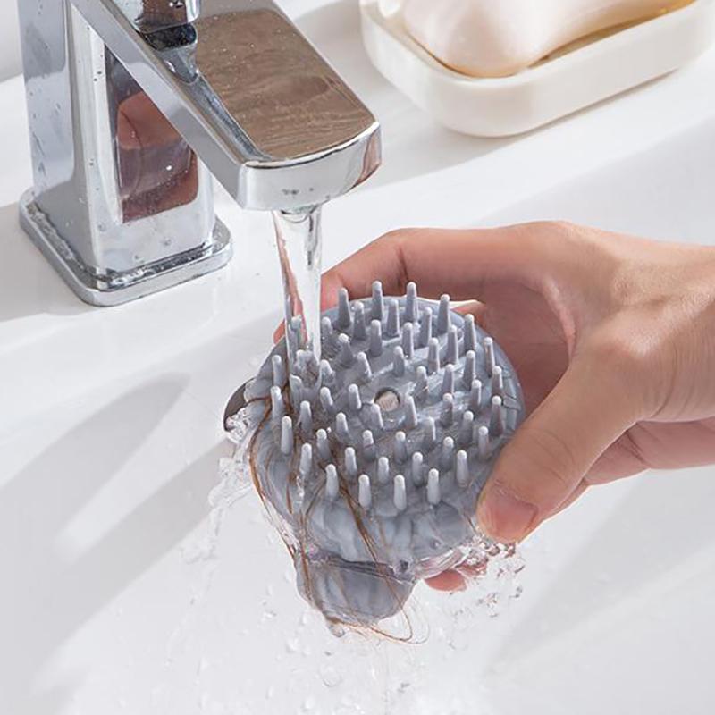 Массажная щетка для волос, расческа, шампунь, массажная щетка для лица, 1 шт., мягкий силиконовый шампунь для кожи головы, душ, аксессуары для мытья тела Cheveux