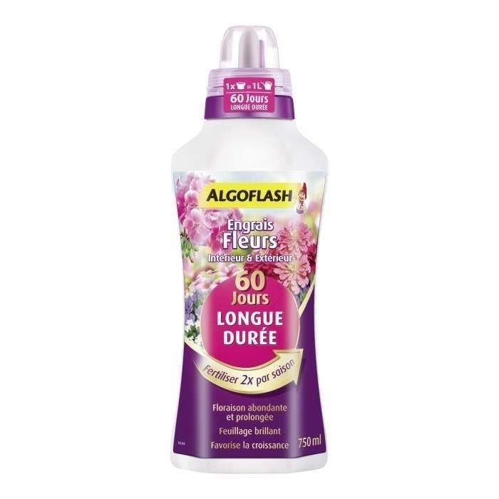ALGOFLASH NATURASOL Engrais Fleurs - Longue Durée 60 Jours - 750 mL