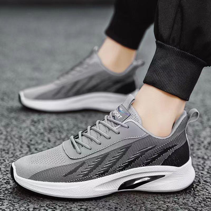 Модная мужская обувь Flyknit, весенне-летняя дышащая универсальная трендовая спортивная повседневная обувь