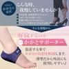 Heel Support by a Female Heel Protection Cushion for Mild HST Factory [Supervised Doctor] Thin, Injuries, (Black, Small)