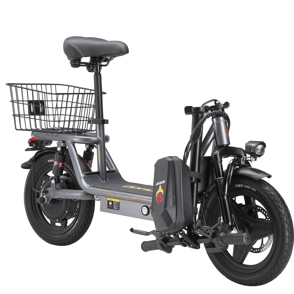 SINOHON K14 Городской складной электросамокат с сиденьем, двигатель 240 Вт, аккумулятор 36 В 13 Ач, 14-дюймовые дорожные шины, удобный электросамокат