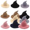Wool Halloween Witch Hat Witch Design Halloween Party Hat Modern Long Point Hat  Festival Party