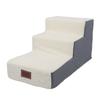 Dog Stairs Soft Enhanced Comfort Stable Structure Stylish Look Versatile 3 Steps Pet Puppy Stairs