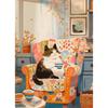 5D Алмазная живопись своими руками Вышивка крестом Забавное животное Милый Черный кот Белые коты Полная круглая выкладка Домашний декор Настенное искусство Подарок