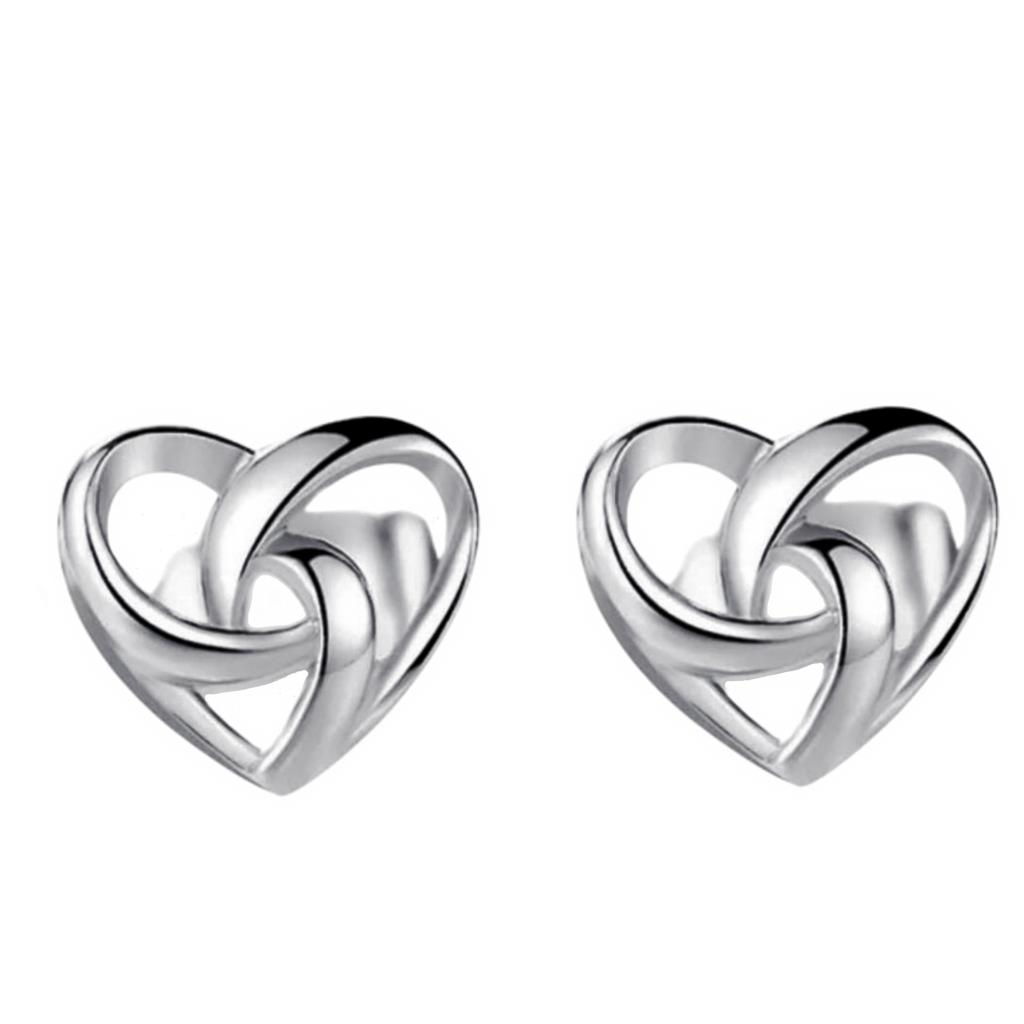 Корейская версия серебряных серег с женским темпераментом, индивидуальные переплетенные любовные серьги