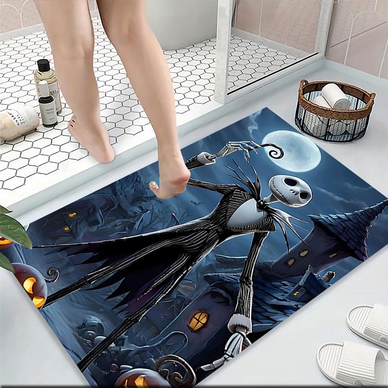 Nightmare Before Christmas Carpet Rug Soft Washable Anti Slip Home Living Room Sofa Mats Personalized Christmas Rug