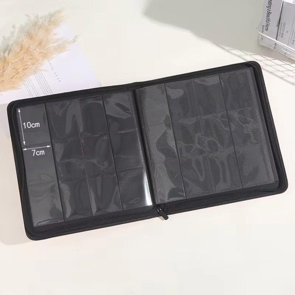 Durable 9/12 Grids Collectible Card Album PU Leather Large-capacity Storage Book Card Album Home Storage