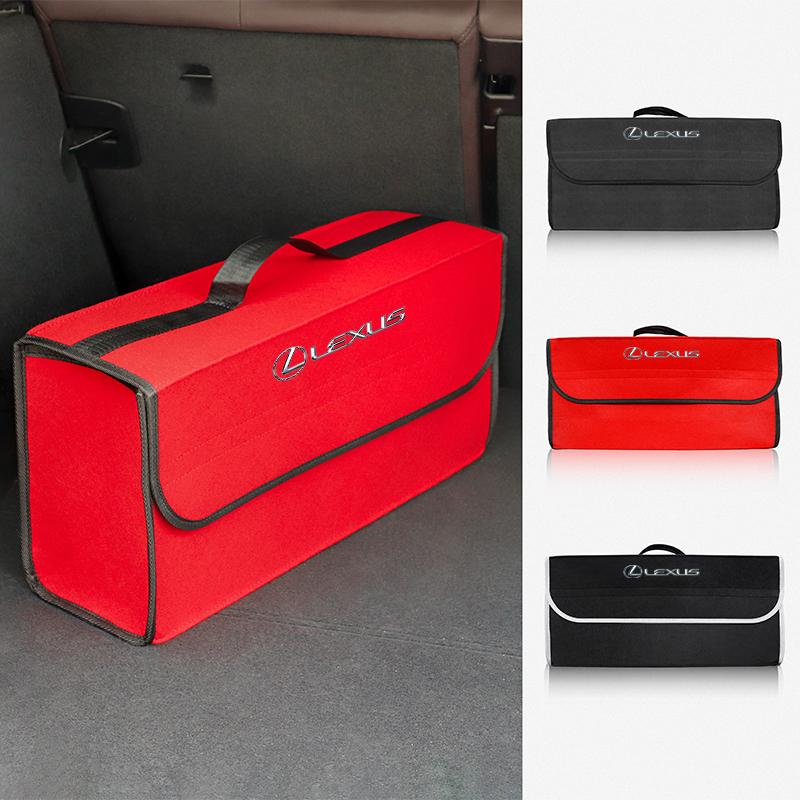 2026 Hot Interior Stickers Car Trunk Storage Box Trip Camping Organizer Bag Foldable For Lexus F SPORT GX460 Ct200h IS250 ES 220